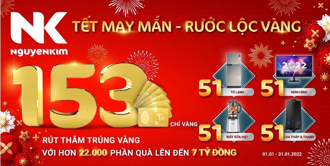 Nguyễn Kim khởi động chương trình giảm giá đầu xuân Nhâm Dần 2022 - 1 Nguyễn Kim khởi động chương trình giảm giá đầu xuân Nhâm Dần 2022 - 1
