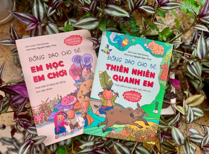 Bộ sách “Đồng dao cho bé”.