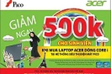 Pico giảm giá đặc biệt cho sinh viên khi mua laptop