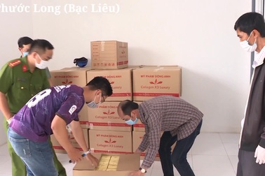 Hiện trường vụ sản xuất kem mỹ phẩm trái phép