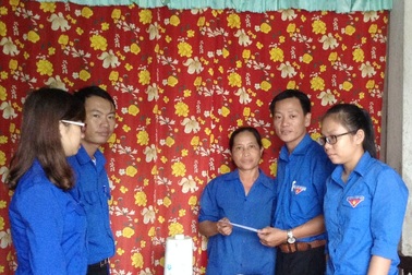 Sinh viên quyên góp để giúp bạn vùng lũ