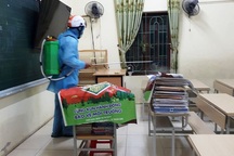 TP Thanh Hóa: Hàng loạt trường học gấp rút phun tiêu độc khử trùng
