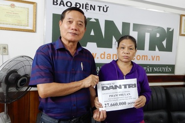 Bạn đọc giúp đỡ người đàn ông "chết não" trong căn nhà trọ 18m2 số tiền hơn 27 triệu đồng