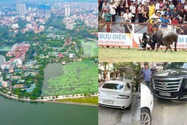 Xe sang trùng biển số "thần tài" và loạt biệt thự trên đất nông nghiệp ở Hồ Tây