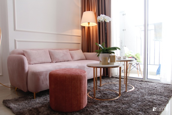Căn hộ 65m² dành trọn lời khen "tâm đắc" của chủ nhà khi nhận công trình nhờ chọn tông hồng cùng phong cách tân cổ điển ở Sài Gòn - Ảnh 3. Căn hộ 65m² dành trọn lời khen "tâm đắc" của chủ nhà khi nhận công trình nhờ chọn tông hồng cùng phong cách tân cổ điển ở Sài Gòn - Ảnh 3.