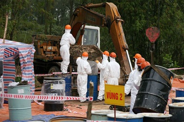 Xử lý thành công kho hóa chất độc hại tồn lưu tại Thái Nguyên