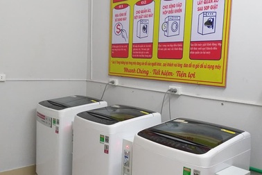 Trường ĐH Thương Mại trang bị máy giặt cho sinh viên trong Ký túc xá
