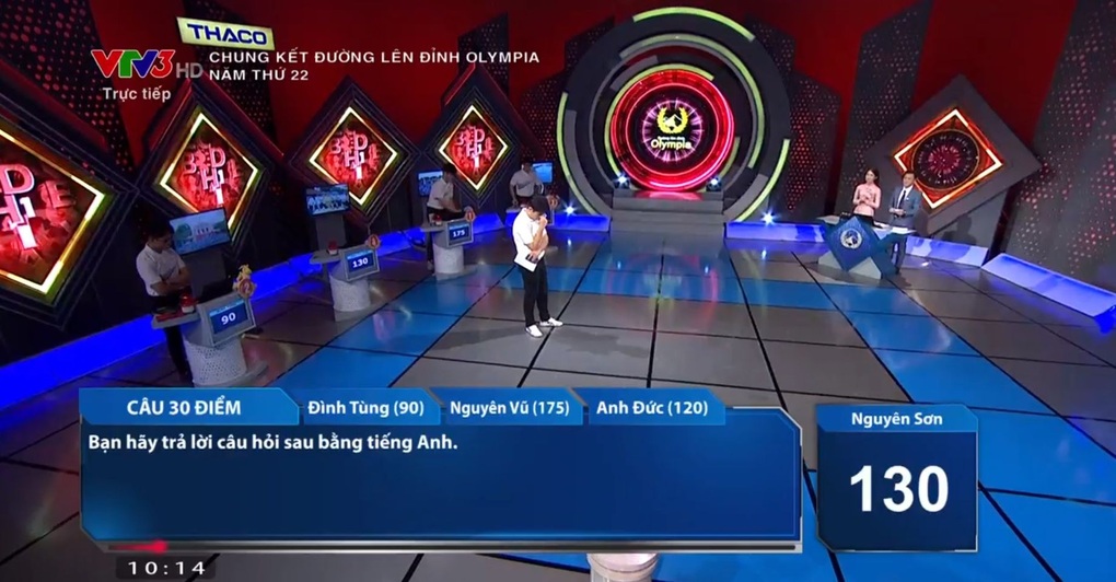 Đường lên đỉnh Olympia đính chính đáp án sai, thí sinh được bù 45 điểm - 1 Đường lên đỉnh Olympia đính chính đáp án sai, thí sinh được bù 45 điểm - 1