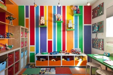 Họa tiết cầu vồng "lạ mắt" cho ngôi nhà tràn đầy cảm hứng