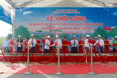 Hà Nội khởi công cầu vượt thép qua nút giao Cổ Linh - Vĩnh Tuy