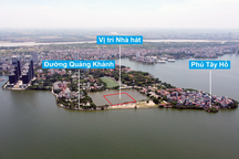 Cận cảnh vị trí nhà hát, đường quy hoạch ở bán đảo Quảng An đẹp nhất Hồ Tây