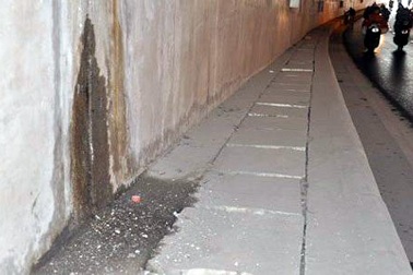 Hầm Kim Liên thấm nước nếu mưa dài ngày