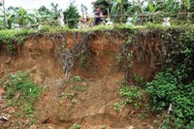 Hàng chục km bờ sông Thạch Hãn sạt lở nghiêm trọng