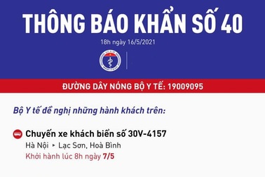 Tìm khẩn người đi xe khách Hà Nội-Hòa Bình