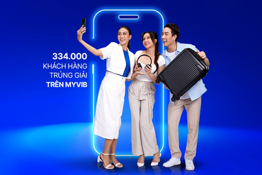 334.000 khách hàng trúng giải từ chương trình ưu đãi trên ngân hàng số MyVIB