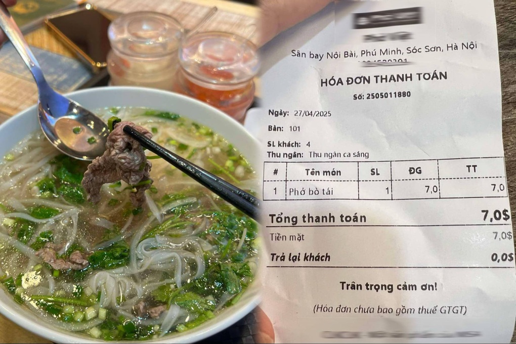 Bát phở 200.000 đồng ở sân bay Nội Bài, khách than quá đắt - 2 Bát phở 200.000 đồng ở sân bay Nội Bài, khách than quá đắt - 2