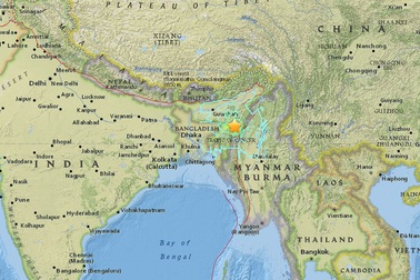 Động đất mạnh 6,8 độ richter rung chuyển Ấn Độ