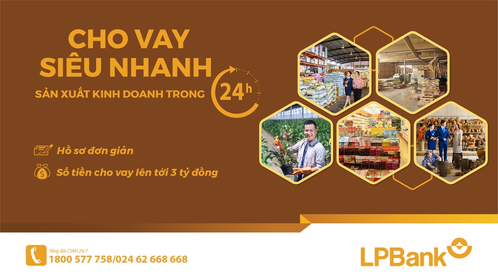 LPBank ra mắt sản phẩm vay siêu nhanh sản xuất kinh doanh trong 24h - 1 LPBank ra mắt sản phẩm vay siêu nhanh sản xuất kinh doanh trong 24h - 1