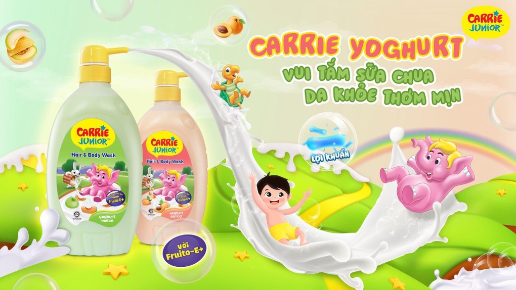Có sữa tắm Carrie Junior Yoghurt - bé chẳng ngại rôm sảy, tha hồ khuấy động mùa hè! - 3 Có sữa tắm Carrie Junior Yoghurt - bé chẳng ngại rôm sảy, tha hồ khuấy động mùa hè! - 3