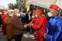 Tổng Bí thư dự Ngày hội Đại đoàn kết toàn dân tộc