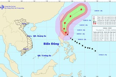  Bão Noul mạnh lên thành siêu bão trên vùng biển Philippin