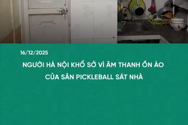 Người Hà Nội khổ sở vì âm thanh ồn ào của sân pickleball sát nhà