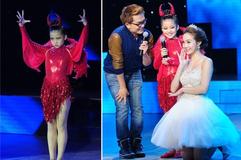 Minh Hằng  quỳ gối trên sân khấu để “dụ dỗ” thí sinh