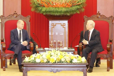 Tổng Bí thư Nguyễn Phú Trọng tiếp Thủ tướng Đức