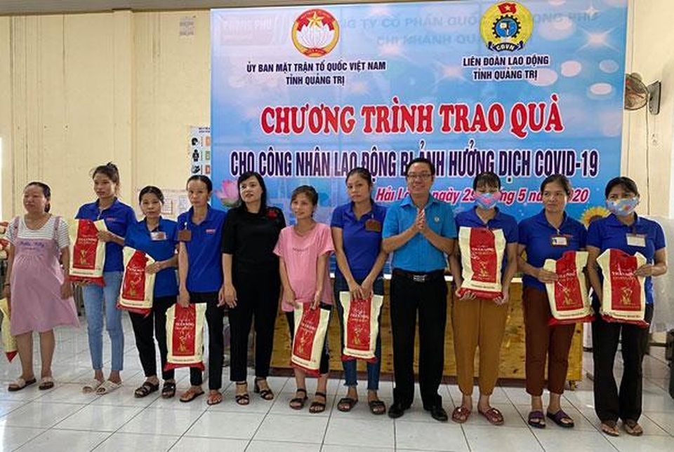 Quảng Trị: Hỗ trợ công nhân lao động gặp khó khăn vì dịch Covid-19 - 2 Quảng Trị: Hỗ trợ công nhân lao động gặp khó khăn vì dịch Covid-19 - 2