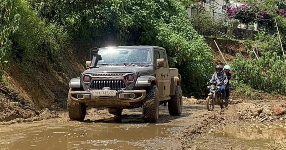 Một chiếc Jeep Gladiator làm nhiệm vụ ở miền Bắc (Ảnh: JVA).