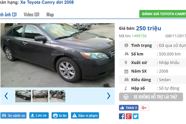 Giảm giá không phanh, xe cũ giá tầm 100 triệu đồng rao bán ồ ạt