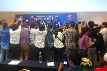 Truyền thông quốc tế quan tâm đến VCK bóng đá nữ châu Á 2014