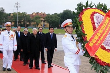 Lãnh đạo Đảng, Nhà nước viếng Chủ tịch Hồ Chí Minh