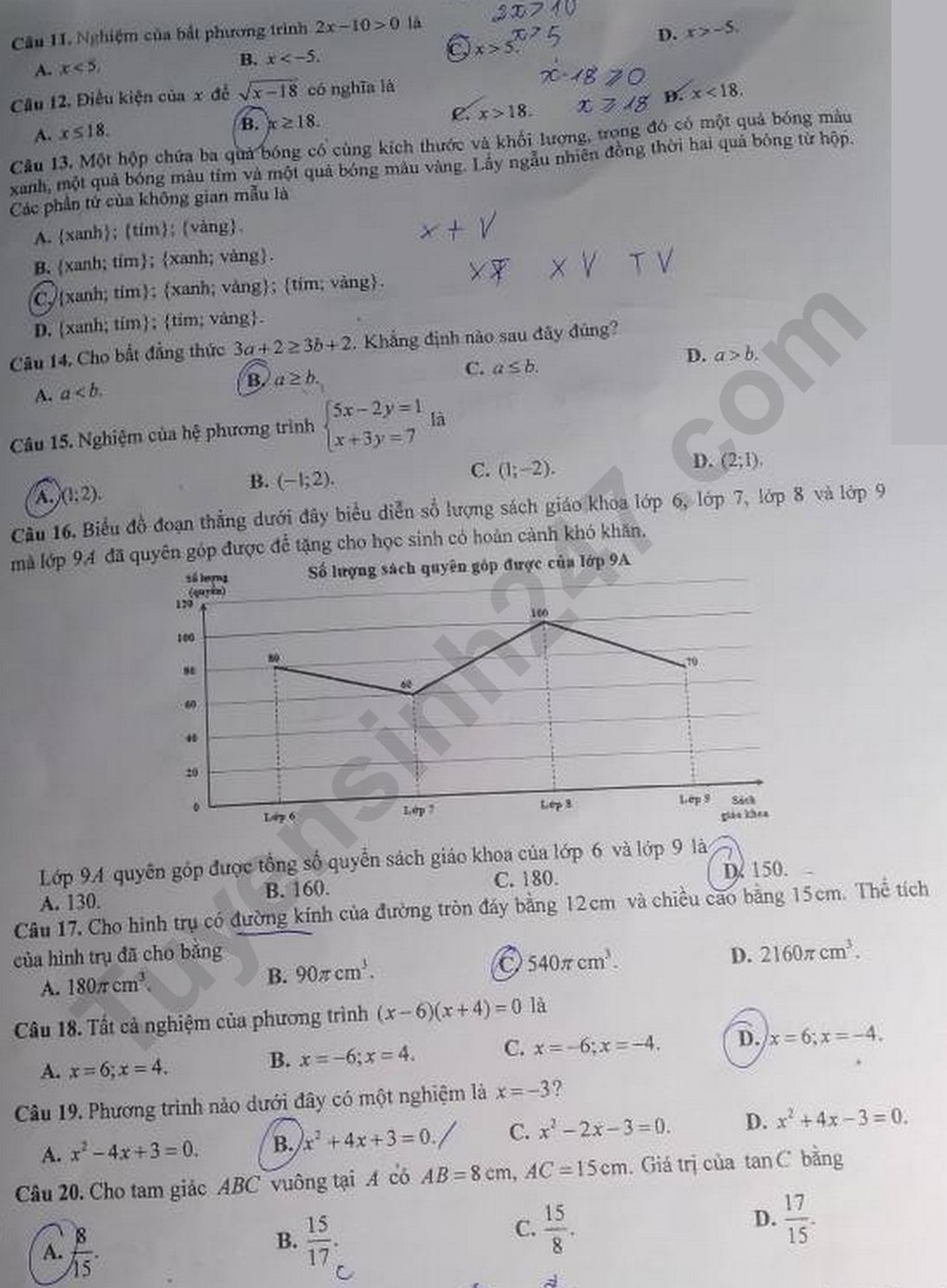 Đáp án tất cả các môn thi vào lớp 10 ở Cần Thơ năm 2025 - 3 Đáp án tất cả các môn thi vào lớp 10 ở Cần Thơ năm 2025 - 3