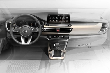 Hé lộ nội thất mẫu SUV cỡ nhỏ sắp ra mắt của Kia