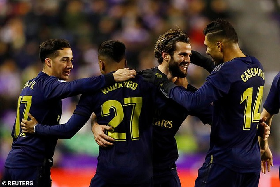 Đánh bại Valladolid, Real Madrid soán ngôi đầu bảng của Barcelona - 9 Đánh bại Valladolid, Real Madrid soán ngôi đầu bảng của Barcelona - 9