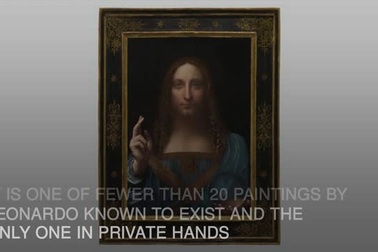 Khoảnh khắc bức vẽ “Salvator Mundi” được chốt mức giá kỷ lục