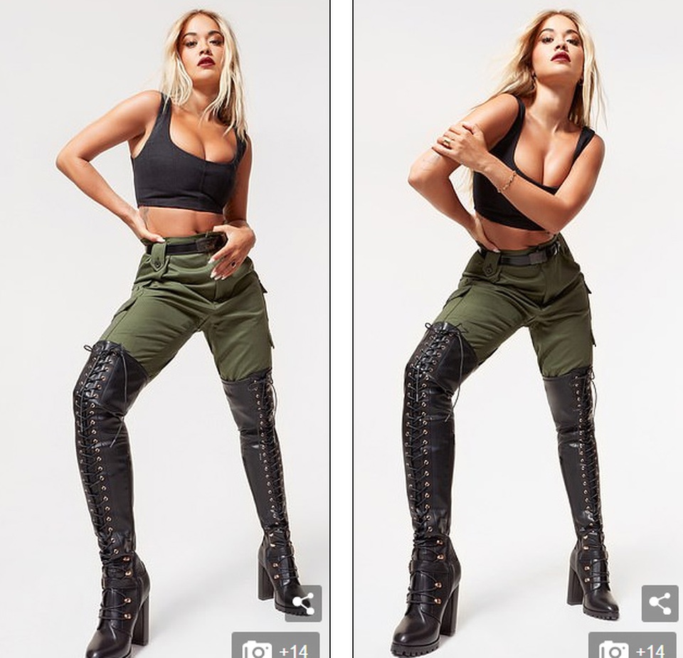 Rita Ora khoe vòng một bốc lửa - 2 Rita Ora khoe vòng một bốc lửa - 2