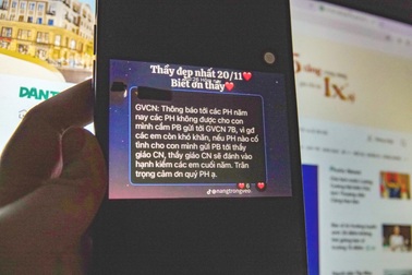 Thầy giáo cấm phụ huynh tặng phong bì dịp 20/11