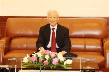 Tổng Bí thư Nguyễn Phú Trọng điện đàm với Thủ tướng Campuchia Hun Sen