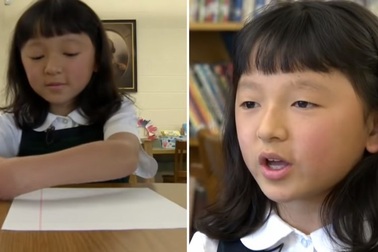 Bé gái cụt bàn tay chiến thắng cuộc thi viết chữ toàn quốc