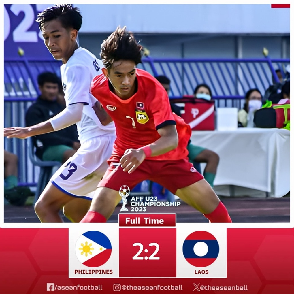 Chơi thiếu người, U23 Philippines suýt thua Lào tại giải Đông Nam Á - 1 Chơi thiếu người, U23 Philippines suýt thua Lào tại giải Đông Nam Á - 1