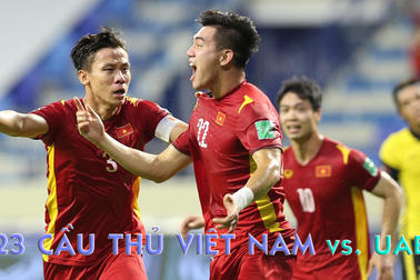 23 cầu thủ đội tuyển Việt Nam thi đấu với UAE
