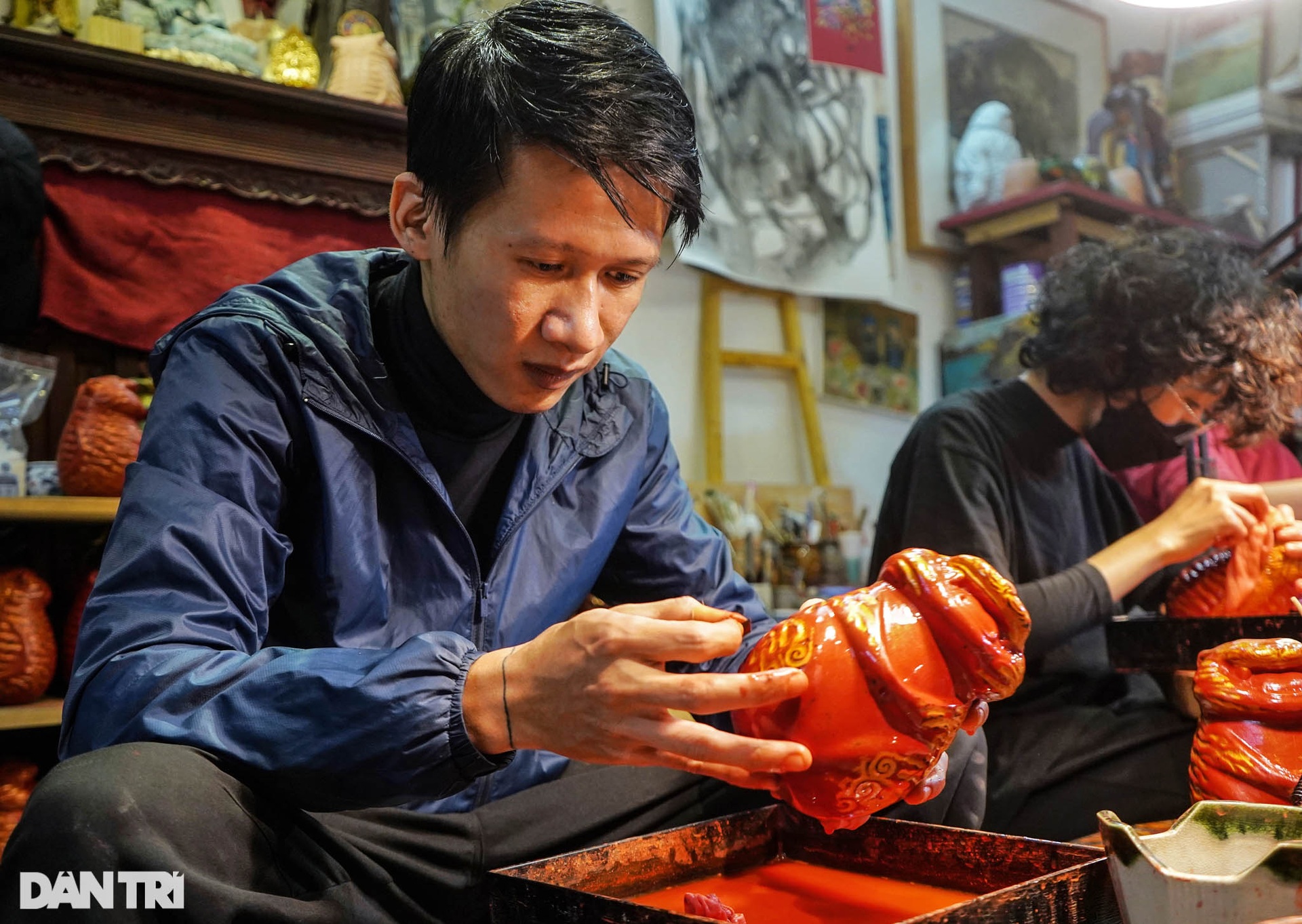 Hổ ôm hoa sen - hình tượng linh vật dân gian độc đáo Tết Nhâm Dần 2022 - 4