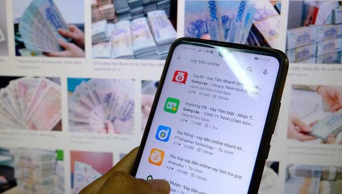 Các app vay tiền không thế chấp trên mạng.