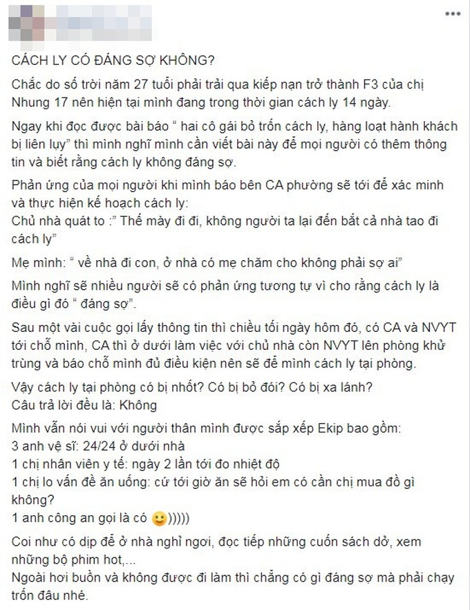 Cuộc sống nơi cách ly: Cơm no 3 bữa chỉ lo tăng cân, thoải mái chẳng khác gì nghỉ dưỡng - Ảnh 7. Cuộc sống nơi cách ly: Cơm no 3 bữa chỉ lo tăng cân, thoải mái chẳng khác gì nghỉ dưỡng - Ảnh 7.