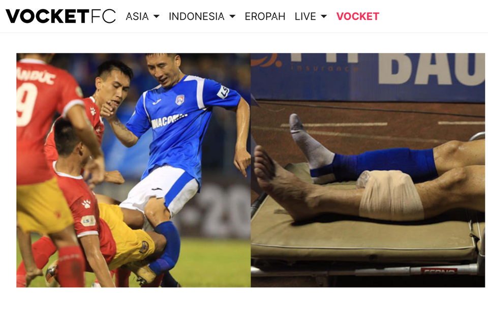 Báo châu Á so sánh chấn thương của Hải Huy với Luka Shaw - 1 Báo châu Á so sánh chấn thương của Hải Huy với Luka Shaw - 1