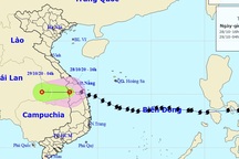 Bão số 9 suy yếu thành áp thấp nhiệt đới, nhiều nơi mưa to