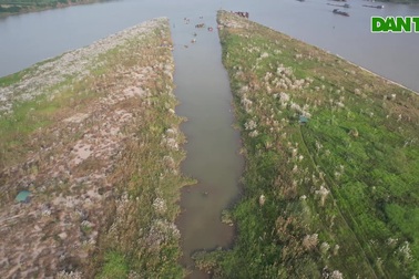 Những bãi bồi hoang sơ vắng dấu chân người trên sông Hồng