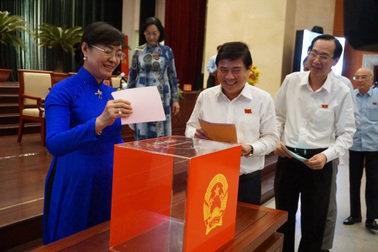 TPHCM: Kết quả lấy phiếu tín nhiệm 30 cán bộ chủ chốt